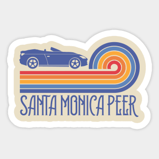 Santa Monica car Sticker